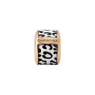 Christina Watches Leopard forgyldt sølv tube/ring , 630-G30-3 køb det billigst hos Guldsmykket.dk her